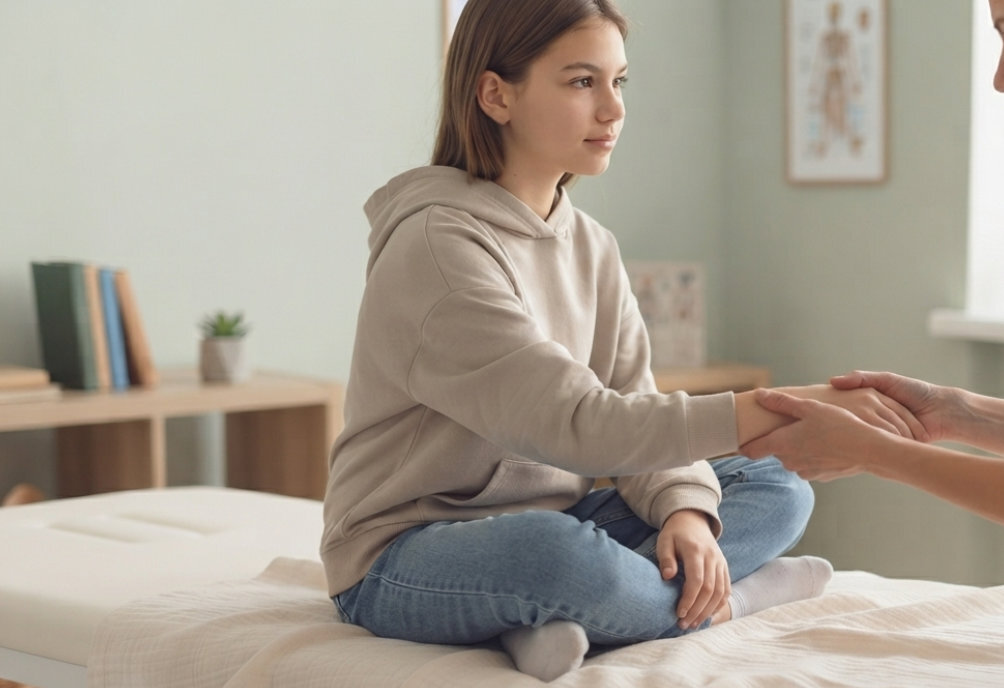 Consulta de fisioterapia y seguimiento para adolescentes.